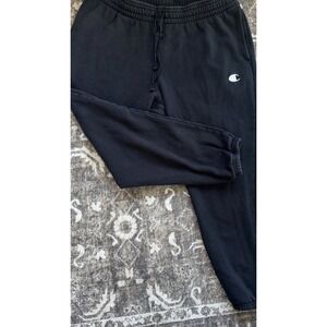 Champion Sweatpants Black Men's Size XXL Joggers Athletic Gym Pants READ